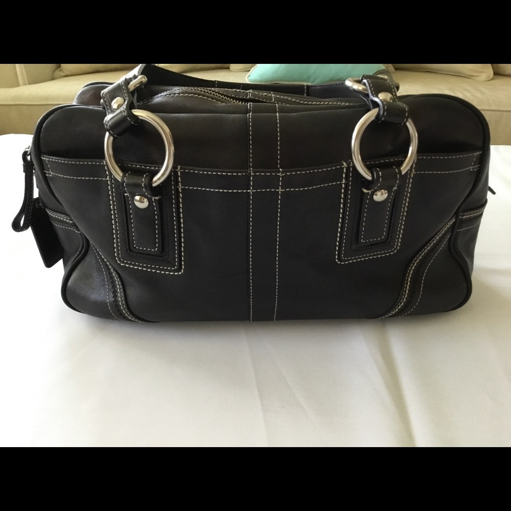 COACH PURSE - Black leather Coach purse